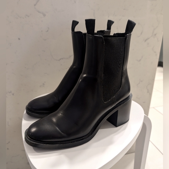 Black Chelsea Ankle Boots - Picture 5 of 10